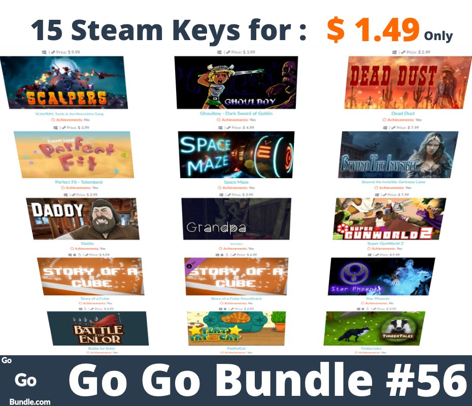 [Share &amp; Support Please] #GoGoBundle #Bundle #56 is Here for $1.49 bundles.gogobundle.com #steam #game #indiegame #indiedev #deal