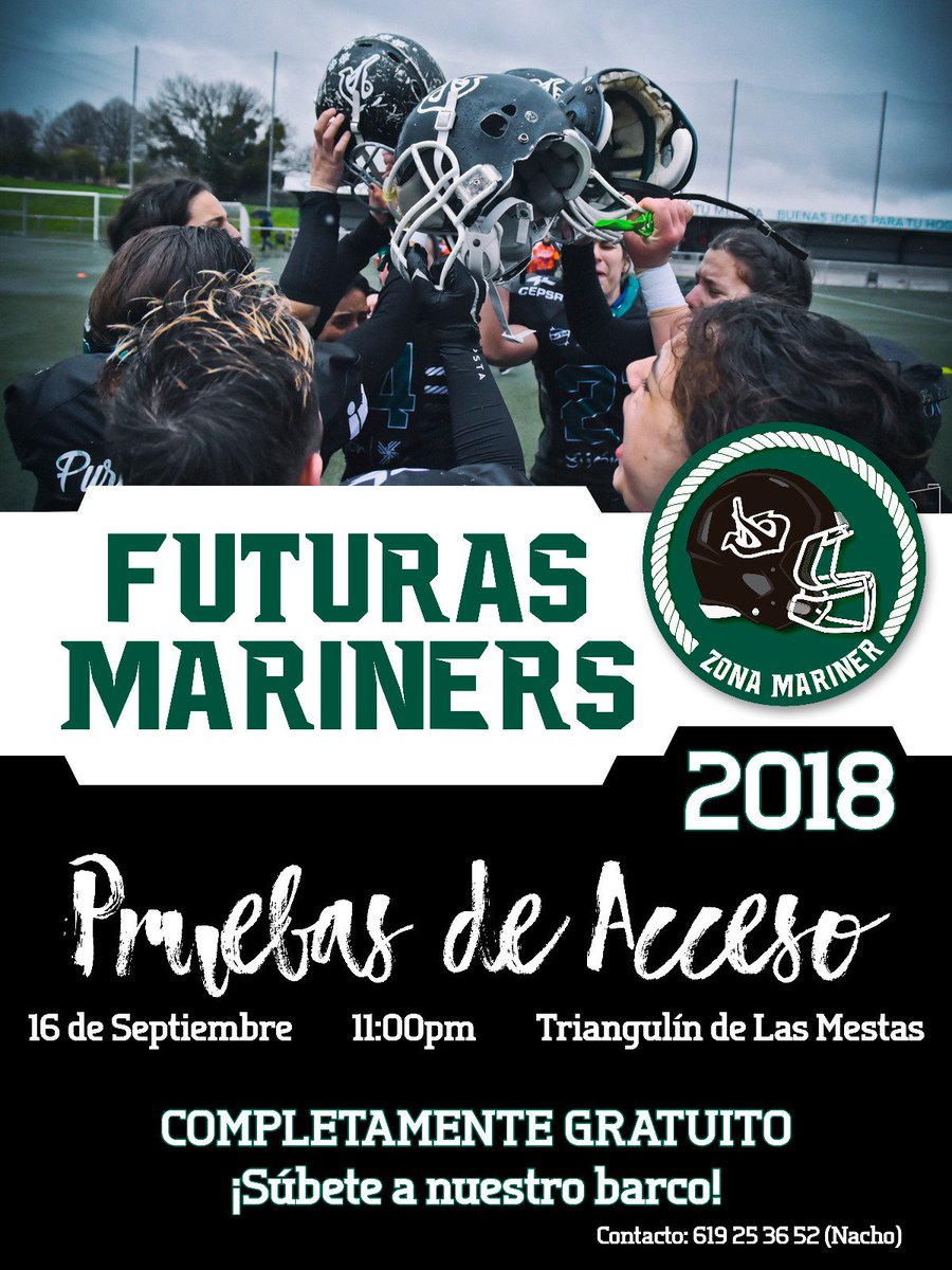 101yarda's tweet image. ¿Cansad@ de los deportes de siempre?¡Enrólate en los Mariners! El fin de  semana del 15 y 16 de septiembre última oportunidad para unirte a  sus equipos senior masculino y femenino.  #FearTheAnchor #RowTheBoat #TrueCommitment