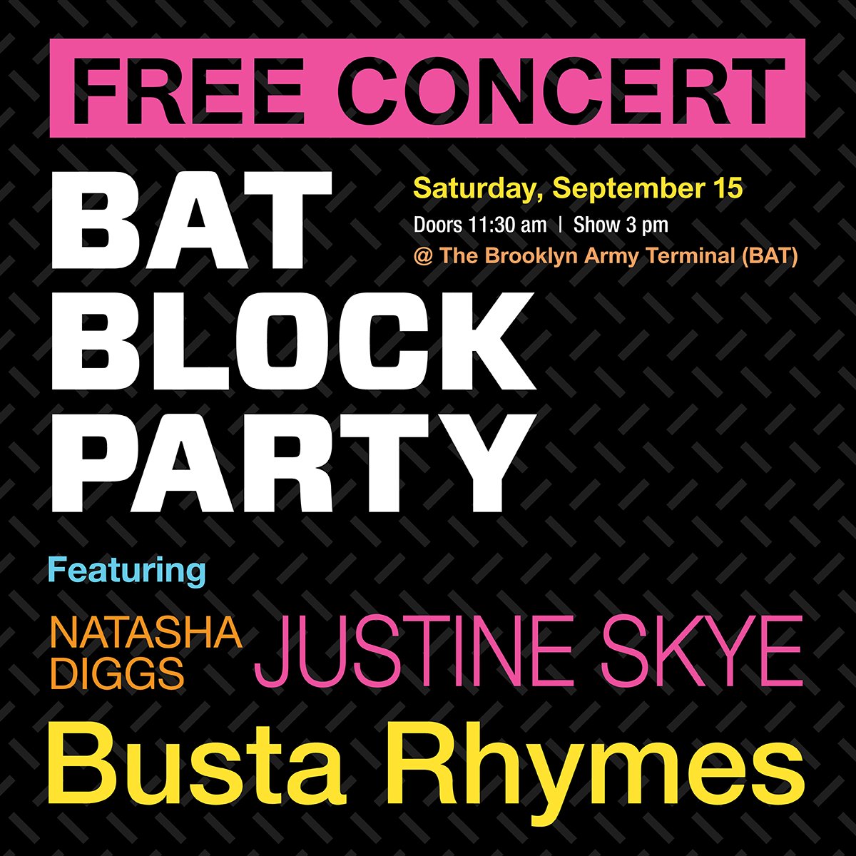 NYCEDC's tweet photo. #BrooklynArmyTerminal is having a FREE block party! Stop by September 15 and enjoy a free @BustaRhymes concert, local food vendors, local performances, a beer and wine garden, and much more! https://t.co/ElQBMrQ2sL https://t.co/iB0tdaEYzb