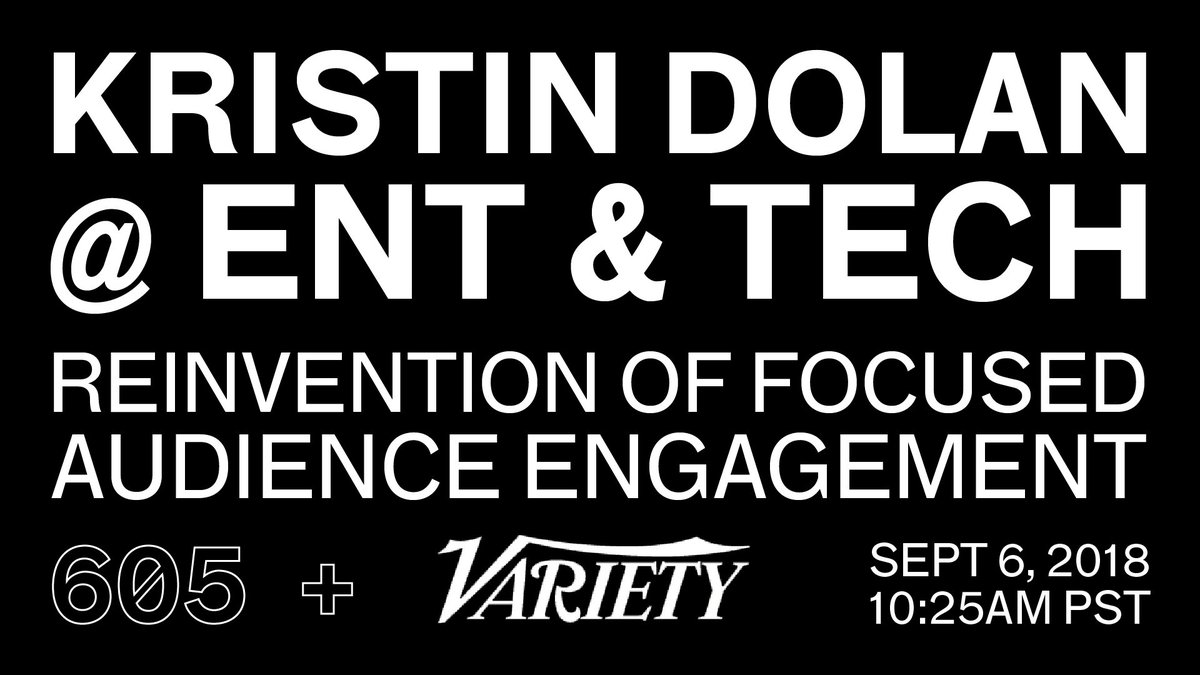 605Data's tweet photo. Catch #605data’s Kristin Dolan at the @Variety Entertainment & Technology Summit today! More info: https://t.co/42WxNU8i8J https://t.co/E1jlItoptl