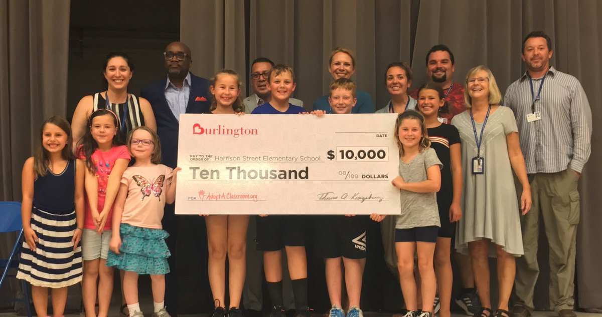 Geneva304's tweet photo. Harrison Street Students, Staff Surprised With $10K Donation from new @Burlington store in Geneva - read the full story &amp; see photo gallery here: https://t.co/H9s1LA2p9f…    #Geneva304  Thank you SO very much! @HSSPrincipal https://t.co/WJBY40XriD