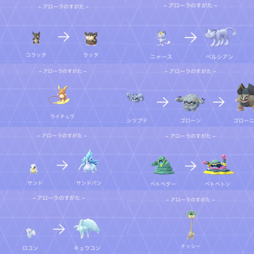 ポケモン go アローラ キュウコン