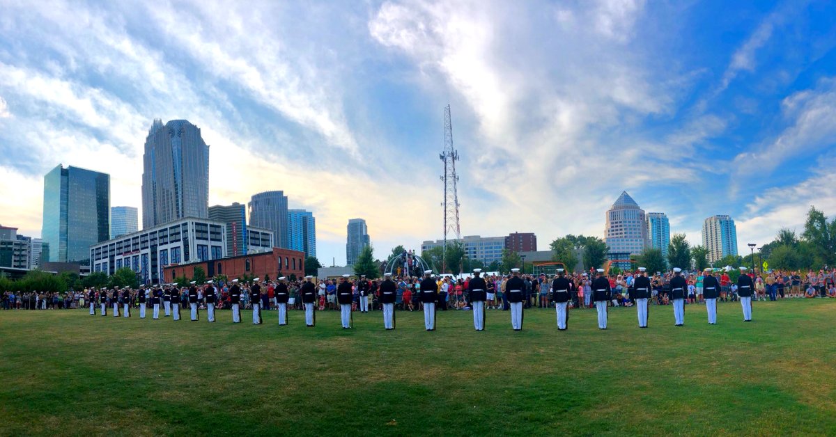 WithRove's tweet photo. As a #VeteranOwned business, we take great pride in showing respect and gratitude for their selfless service. That's why we welcome you to join us in celebrating our heroes during @Marine_Week in our very own hometown, Charlotte, NC. #WithROVE #MarineWeek https://t.co/QzuFJZvqK4