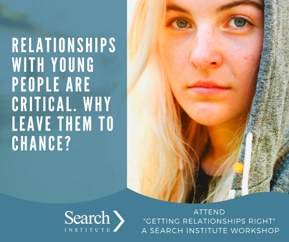 Young people who experience developmental relationships with adults do better in school, have stronger social emotional skills and participate in less risk behaviors. Why leave something this critical to chance? Attend "Getting Relationships Right." bit.ly/2NoIVRc