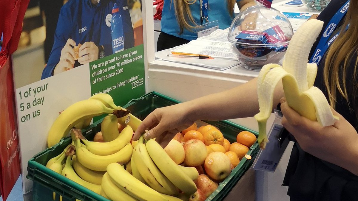 Delighted to provide #freefruit stands for @ExpoNHS – we’ve now given away over 70m pieces of #freefruit to kids in our stores since 2016, helping to develop healthier habits
