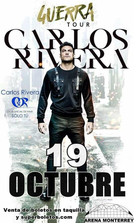 Nancy_SoloTuMty's tweet photo. #CarlosRiveraEnMonterrey #19deOctubre #GuerraTour no te puedes perder de esta nueva gira que será espectacular @ClubSoloTu presente💙 @SoloTuSedeMonterrey @Sonymusicmexico @WestWoodEntt @jjuarezww https://t.co/9gpkDMDM2g https://t.co/sWuA9yiwrn
