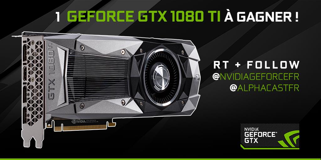 Jeu concours dans le cadre de ma dernière vidéo setup ! youtu.be/lZ4Z9xqgDSM

🔁 RT + FOLLOW 
<a href="/NVIDIAGeForceFR/">NVIDIA GeForce FR</a>
<a href="/AlphaCastFR/">AlphaCast</a> 

pour tenter de gagner 1 carte graphique NVIDIA GeForce GTX 1080 Ti !
🏁 TAS : 17/09/18 
🍀 Bonne chance à toutes &amp; à tous !