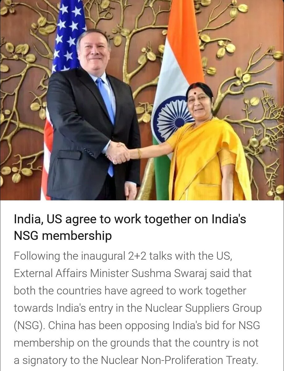 ByPrernaJha's tweet photo. Fingers crossed ✌
#NSGMembership #PMOIndia #IndianEmbassyUS #ExternalAffairs https://t.co/Fm8AjGmlZC