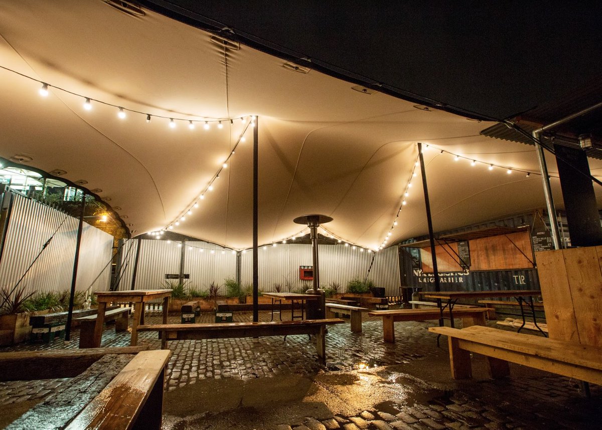 IntentProd's tweet image. We recommend @PeckhamSprings for after work margaritas. Have you been for happy hour drinks? Did you notice the tent? It's a #mytent.

#stretchtents #London