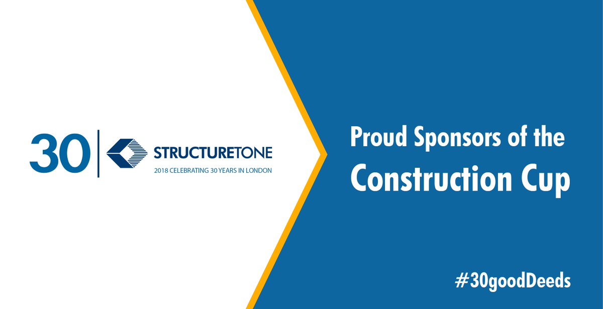 StructureTone's tweet photo. Get ready for the #ConstructionCup this Friday! Structure Tone #London is a proud sponsor of the five-a-side 'super league' tournament, which helps to raise money for the Construction Youth Trust. #STOgives #LetsBuildSocialValue @constructionyt @IBICup https://t.co/Q8GsazvW3f