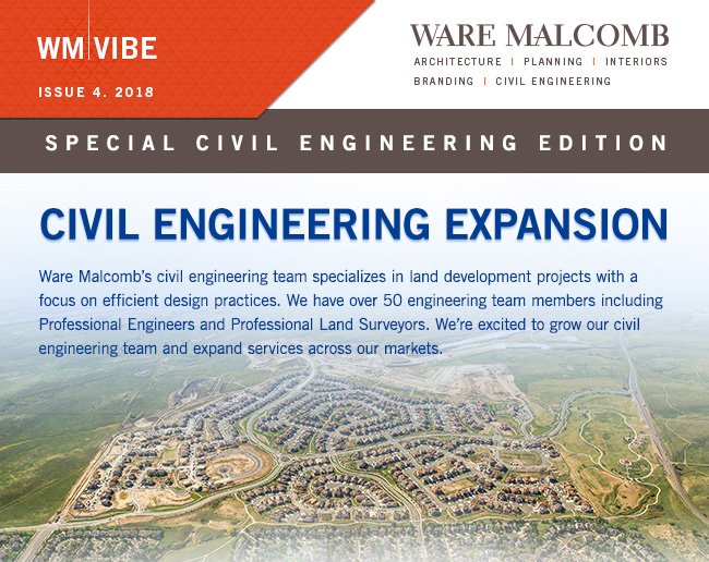 Check out the special edition of #WMVibe featuring exciting #civilengineering news from across #WareMalcomb! goo.gl/CkNVSc