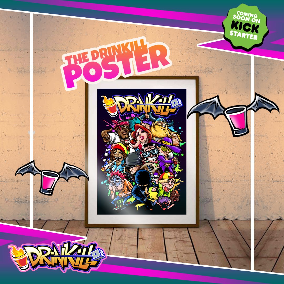 drink2kill's tweet photo. Want to get a Drinkill poster for free? We printed 100 copies for promotion and giving away some of them! Comment "I want one!" to win. #drinkill#partytime🎉 #boardgames #posters #games #shot #kickstarter #drinkingames #cardgames
https://t.co/OtGAfR63VP https://t.co/ca5ONoCM2X