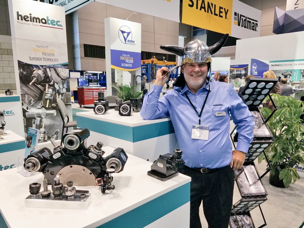 PlatinumTooling's tweet image. #ThrowbackThursday - Since #IMTS2018 is just days away... Here is a memorable moment from #IMTS2016 😀Be sure to come to our Booth 432427 in the West Hall next week to talk to Preben, #machinetool expert. #livetools #cuttingtools #precisiontools @IMTSchicago #IMTS #mfg