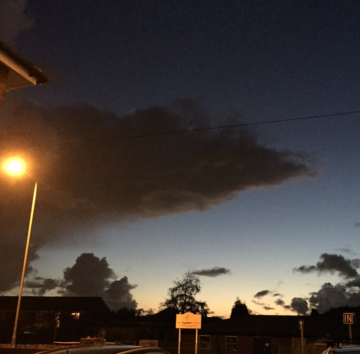 galley79's tweet photo. Maybe it’s because I have #babyshark bouncing around my head or maybe because it actually does look like a shark...? #sharkcloud #evening #photo https://t.co/kJsSwhdqno