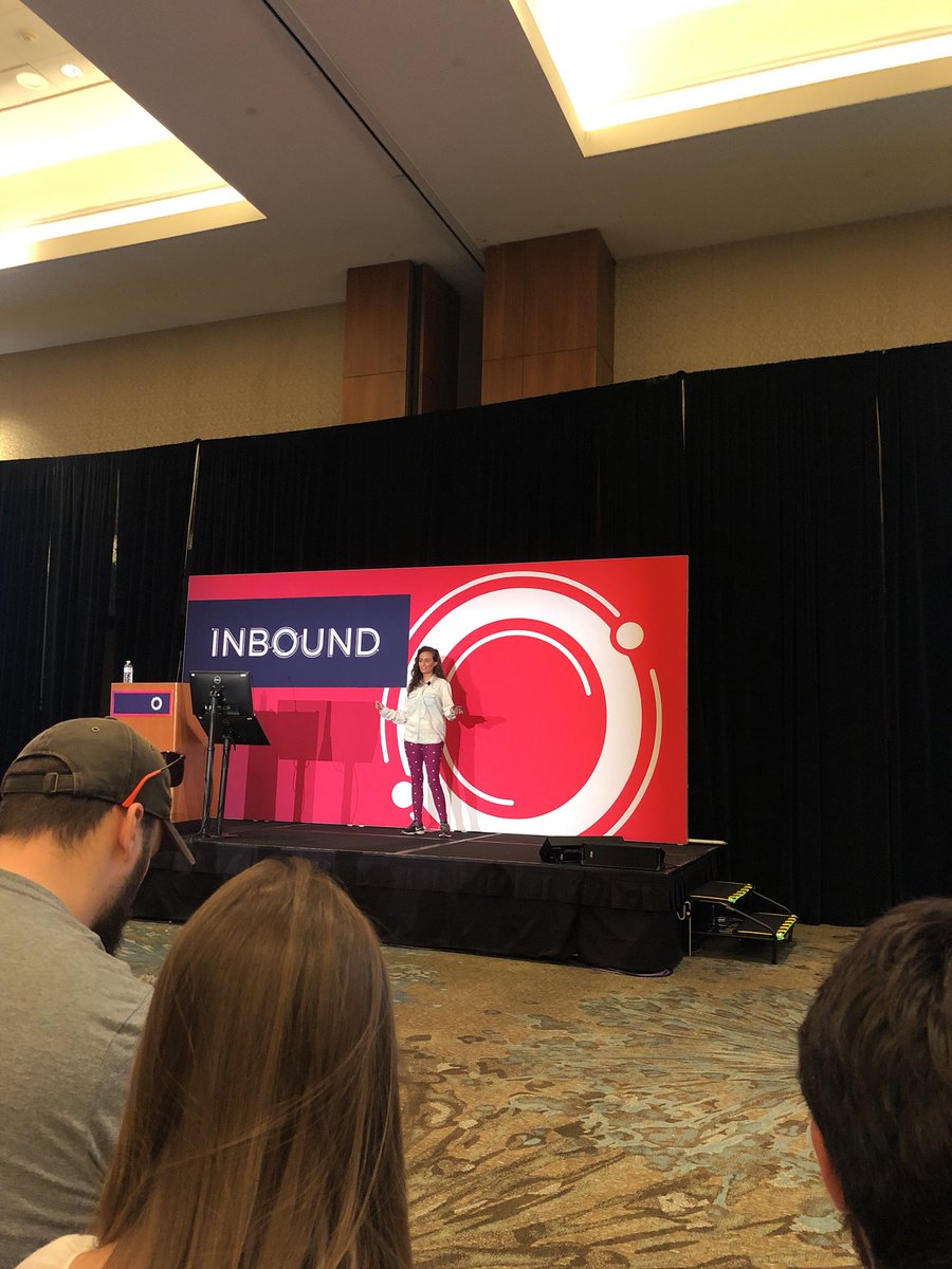 NinnaLauridsen's tweet photo. “Be lazy and goal oriented. Both are possible at the same time” I seriously just found my content-soulmate 🙌🏻 #INBOUND18 #inboundboost https://t.co/ihJ0Avgl4C