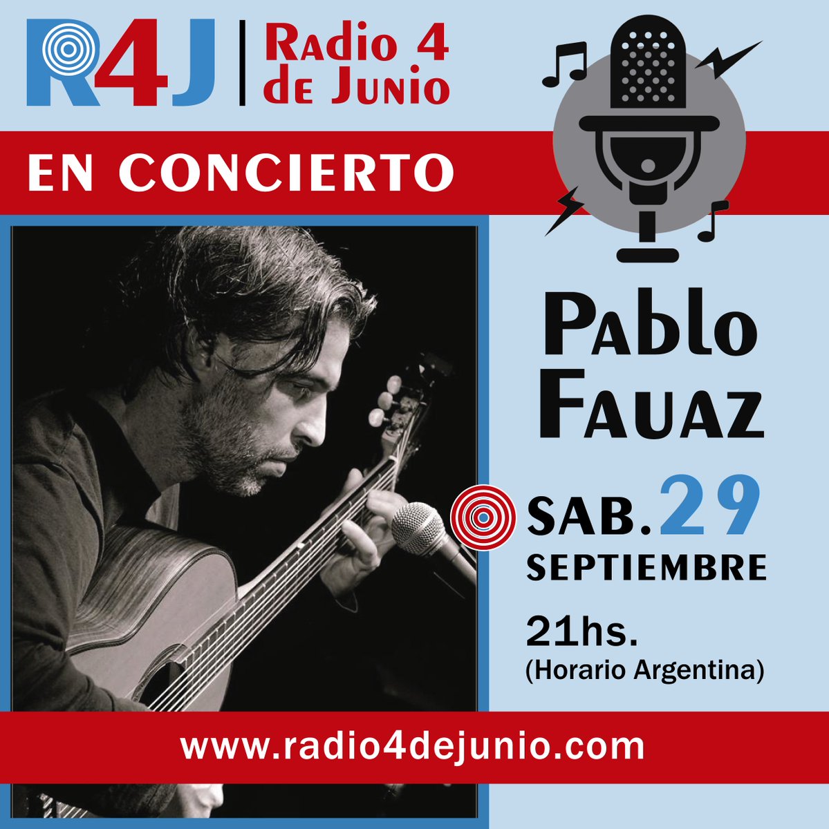 Septiembre en el concierto mundial en vivo por R4J Radio 4 de Junio Argentina y Cadena Imperial de Emisoras: