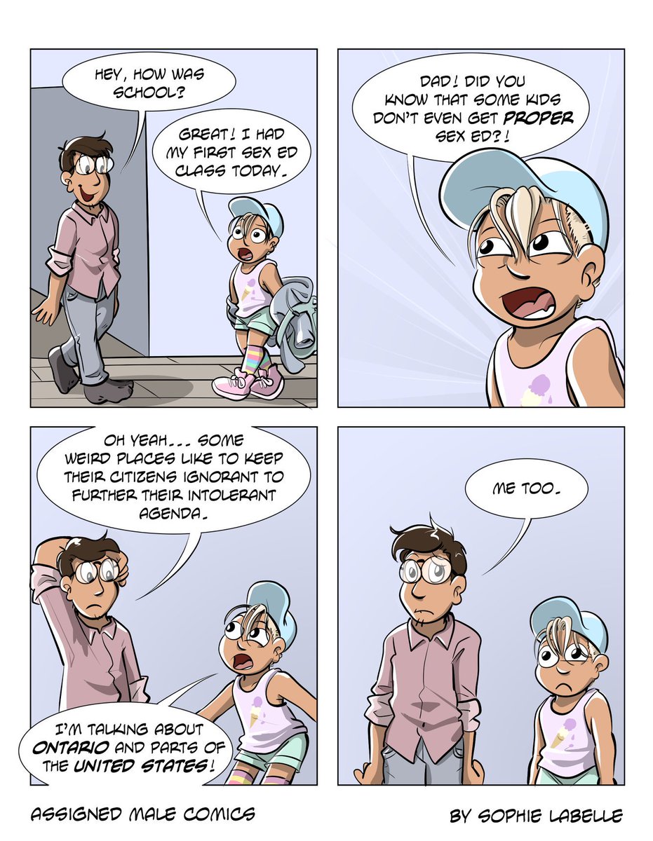 speqtrumYHM's tweet image. MMHMM. #savesexed #wegotyourback by Sophie Labelle of Assigned Male comics #hamont #hamontqt #onpoli