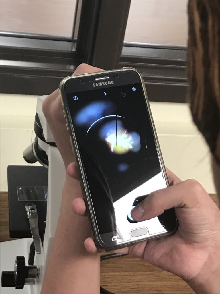 Breaking out the microscopes in Lab Bio today at VVA! High school students also exploring how to take high quality photos of their specimens with smart phones. #LearningByDoing is so powerful! #CuriositySparked