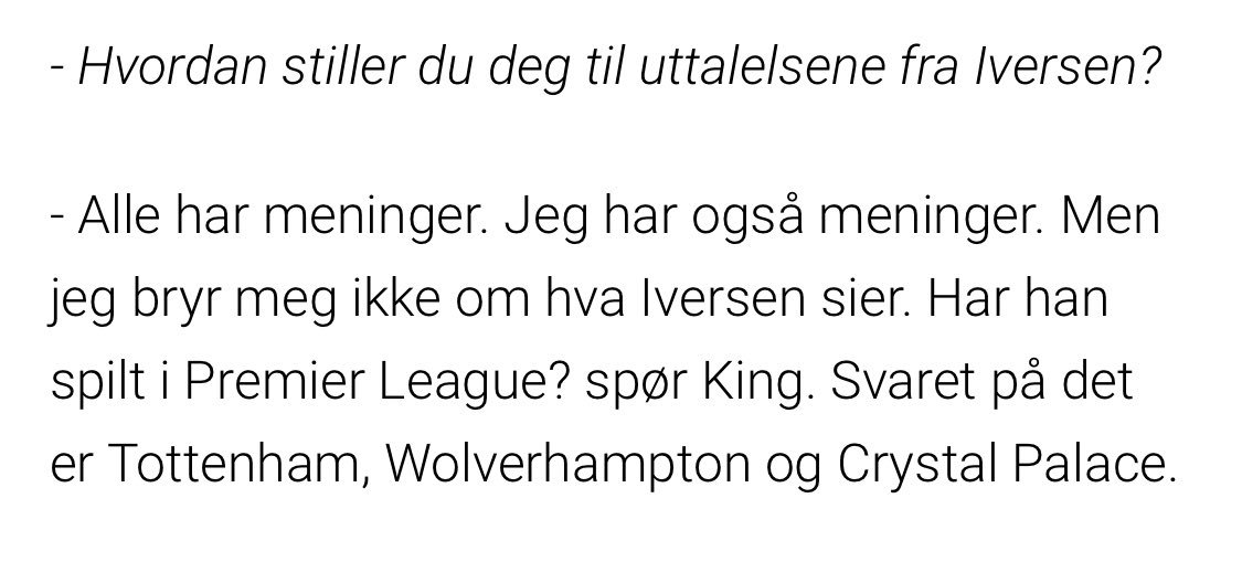 jorgenstenseth's tweet photo. Steffen må passe seg så han ikke blir for kritisk mot King igjen. Fare for å bli satt ettertrykkelig på plass som forrige gang. https://t.co/ormkN4hlUs