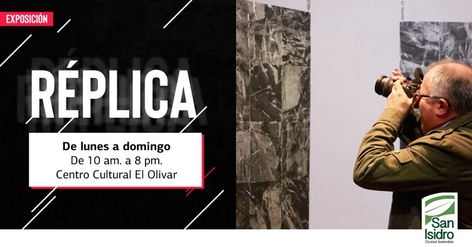 #ArteEnSanIsidro
¿Ya visitaste la exposición individual "Réplica", del artista José Bao? No te quedes sin verla, te esperamos de lunes a domingo de 10 am. a 8 pm. en calle La República 455. #ÚltimasSemanas