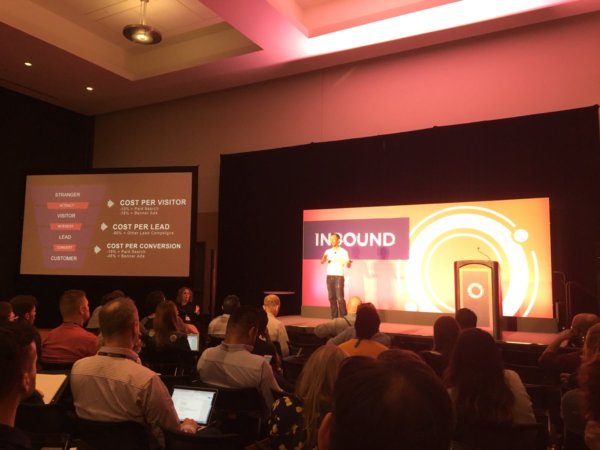 Julie_VDH's tweet photo. We all know that video works in every part of your customer journey. But now it’s been proven. Thanks for showing the numbers @jasonhsiao #Inbound18 https://t.co/T9wgYxTyil