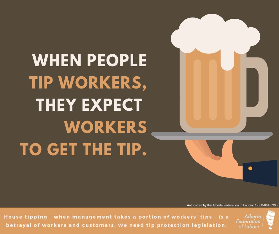 Customers expect their tips to go to the workers who serve them. House tipping is underhanded and betrays public trust

Tips are often used to justify a lower minimum wage for servers. Issues like this just underscore the importance of #15isFair and + minimum wage <a href="/theBurlyChef/">theBurlyChef 🇨🇦</a>