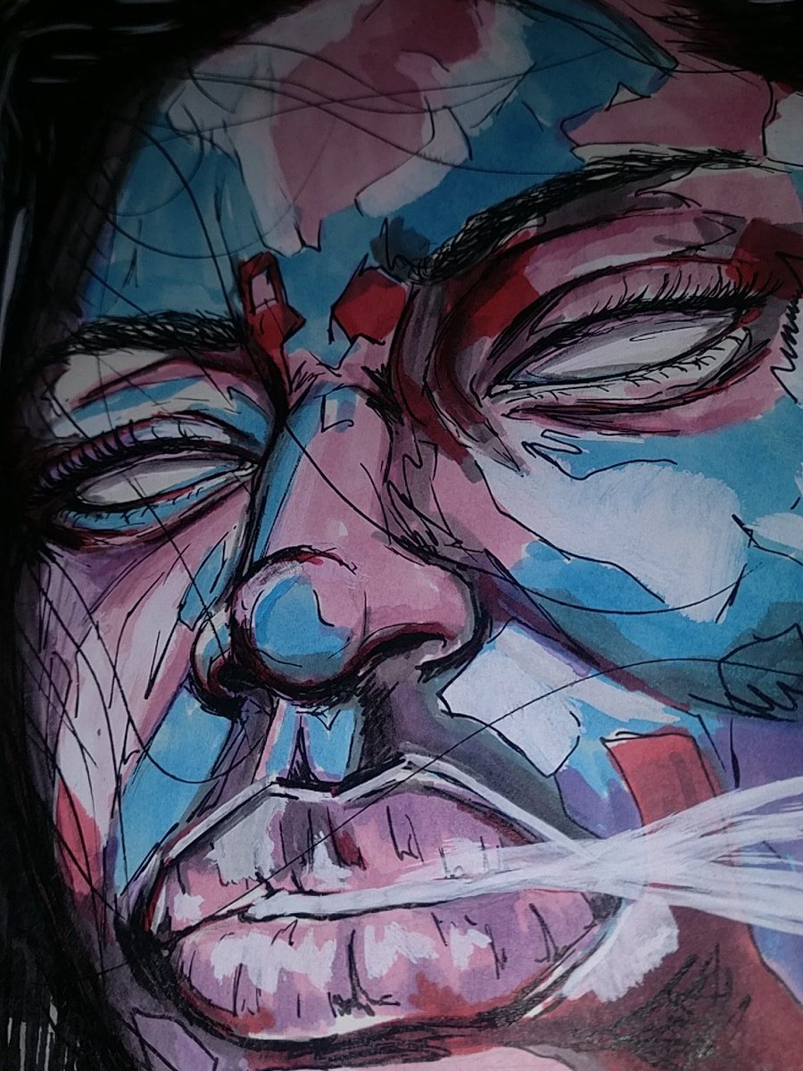 DannyDiDOn's tweet photo. Everyday I'm up to sumn now #drawing #markers #paint #painting #art #artist #DanTho #details #portrait https://t.co/ND3ruRhEbl