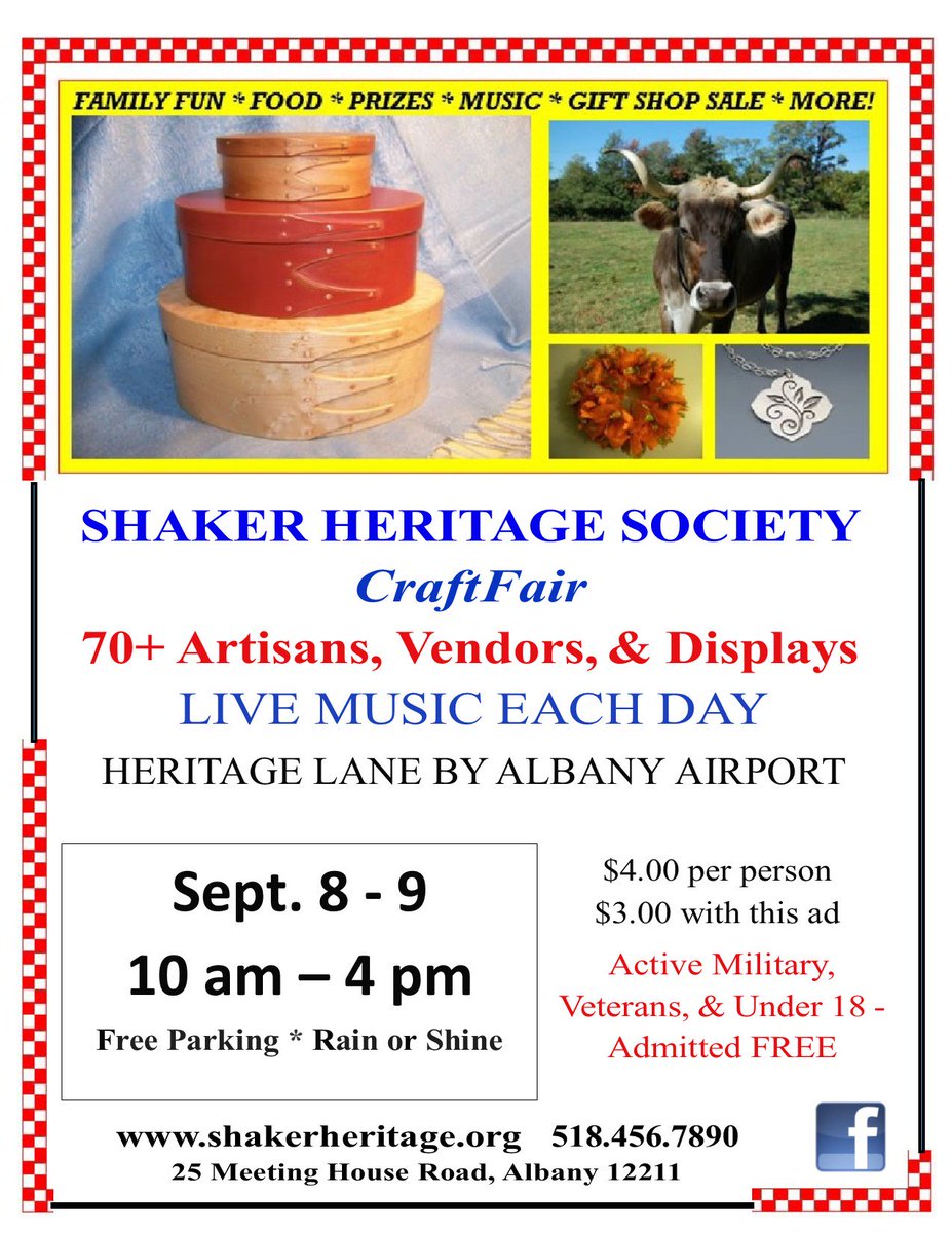 The fall Shaker Craft Fair is completely filled up with many new vendors and lots of your favorite vendors too! Come check it out this weekend! #ShakerCraftFair #ShakerHeritage #handmade #BuyLocal