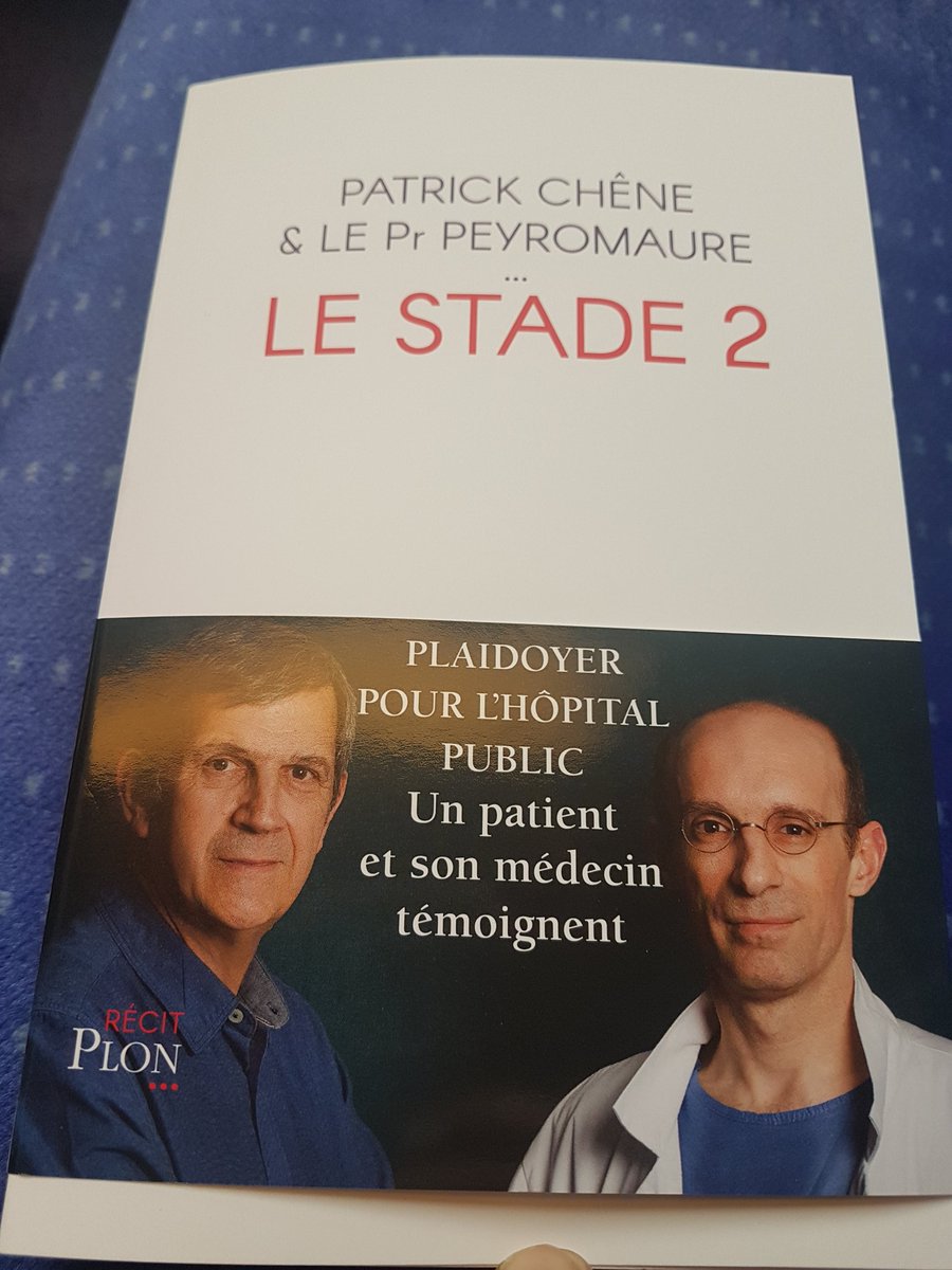 patrickchene's tweet photo. Publier le seul récit de ma lutte contre le cancer, j' avais refusé. Mais en faire un plaidoyer pour l'hôpital public en donnant une tribune à l'homme qui m'a sauvé, cela donnait du sens et un super livre qui sort le 13 septembre. https://t.co/LlGMBJY775