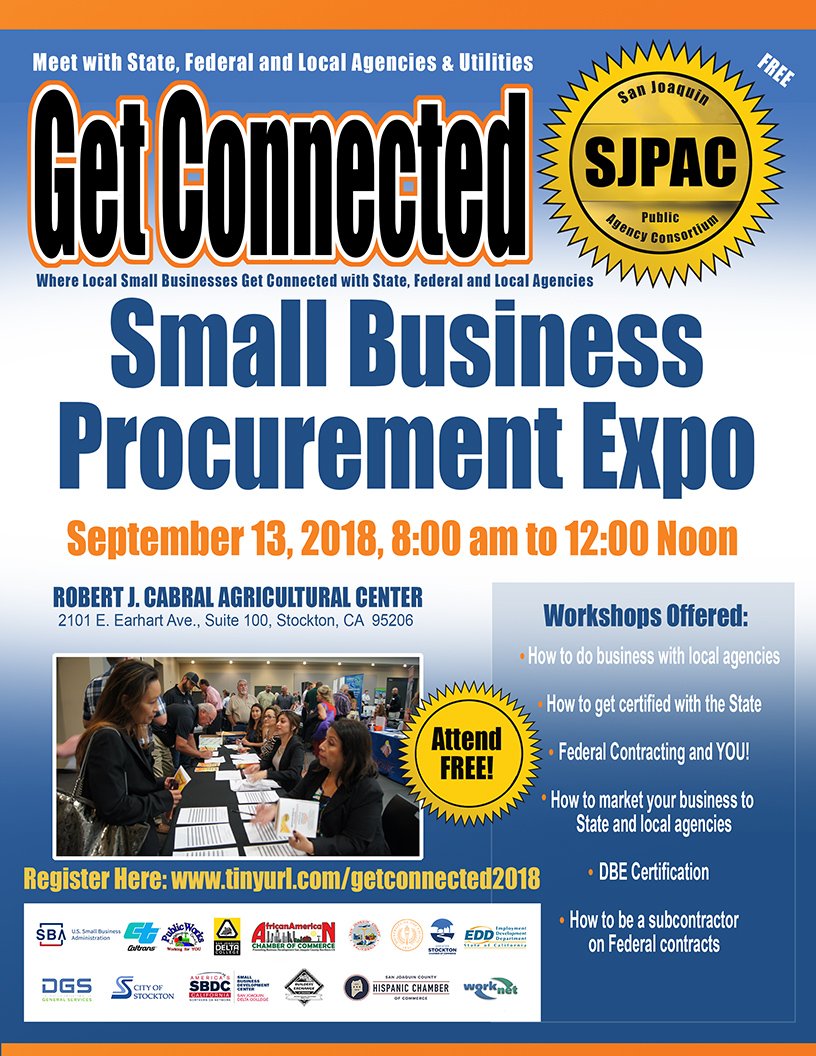 Caltrans District 10 A Couple Of Great Business Opportunities Are Coming To Stockton Both On The Same Day Same Location Check Out The Small Business Procurement Expo As Well