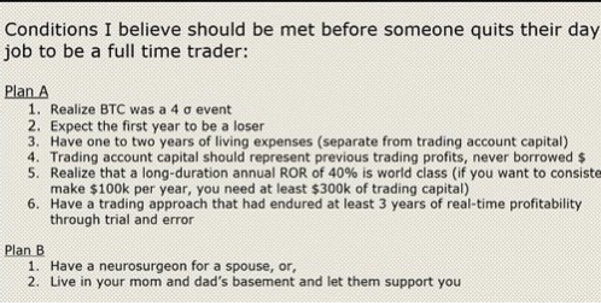 PennyStockPapi's tweet image. A little wisdom on what trader’s can expect. Statistically speaking it is extremely difficult to be a consistent profiteer in the trading world. A point of pride, I might add, for the few of us that succeed at it. #market #positiontrader #wisdom #capitalgains #daytrader #finance