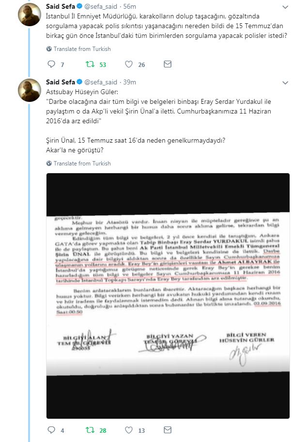 Iktidarın halkın ASLA öğrenmesini istemediği #15Temmuz Gerçekleri

Ne yaparsalar, yapsınlar!
Bir gün bunların hesabını
HUKUK önünde TEK TEK verecekler!