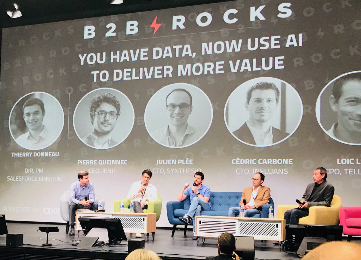 influans's tweet image. [Event] #B2BRocksParis __A special panel on #AI: &quot;you have #Data, now use #AI to deliver more value&quot; with our CTO @carbone
