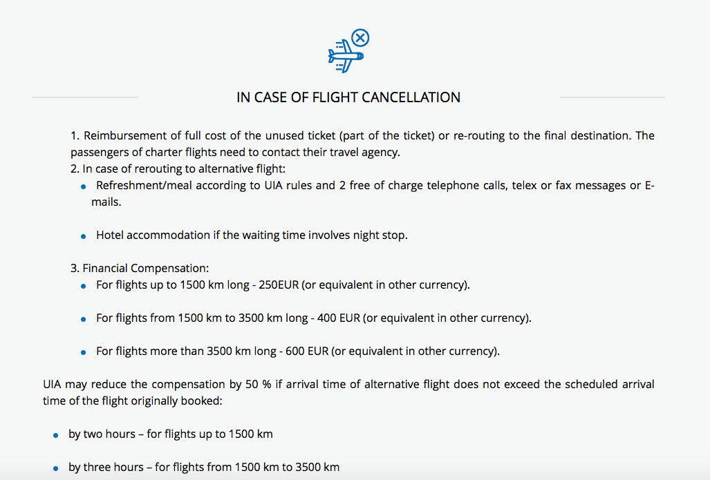 InnaPapanaga's tweet photo. @fly_uia @kissandfly As per the information from your web site, see the attached pic, where states what is imperative for you to provide me as per cancellation my purchased flight. https://t.co/ZcGqRQVlfy
