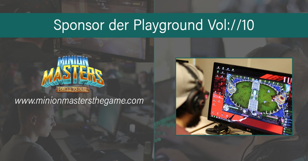 Wieder mit dabei: <a href="/minion_masters/">Minion Masters</a> ! 

Wir bekommen für die PG10 Minion Masters GameKeys zur Verfügung gestellt. Mit etwas Glück (und/oder Skill) habt ihr also bald ein weiteres cooles Spiel in eurer Sammlung!