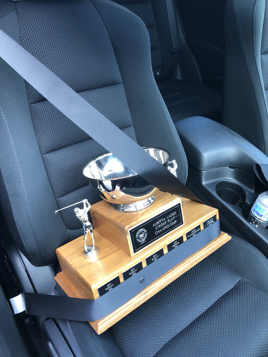 The trophy has made it back to the Derrick Club.  Congrats <a href="/mrogers76/">Marsha Rogers</a> <a href="/pgaofalberta/">PGA of Alberta</a> on your big win!!! #derrickclub #MRB #pgaofalberta