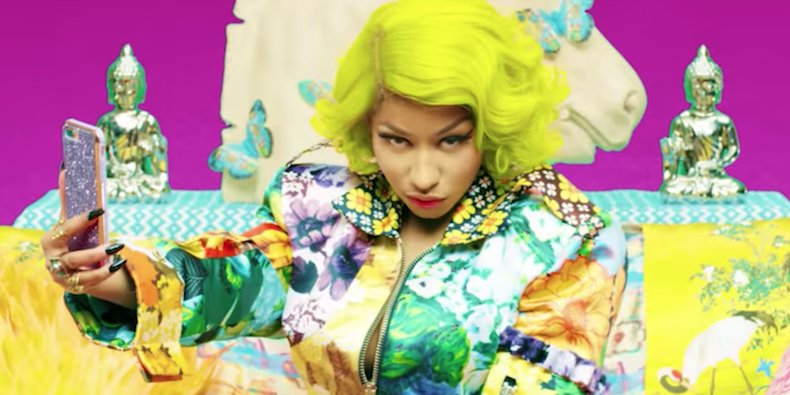 pitchfork's tweet image. Watch the new video for @BTS_twt and @NickiMinaj's "Idol" p4k.in/YYL7LHE