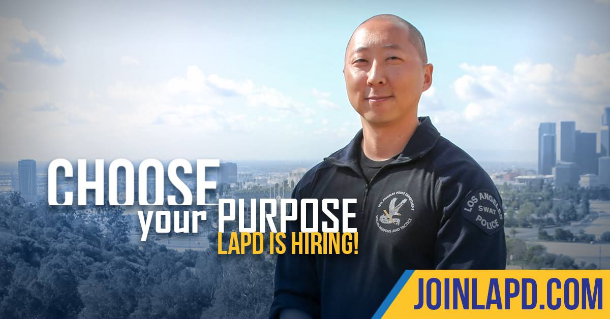 joinlapd's tweet photo. Are you interested to learn about a career with the LAPD? Plan to attend our hiring seminar on September 15th at Ahmanson Recruit Training Center. Discover your passion, choose your challenge. 
#JoinLAPD https://t.co/7JQDdbZQQs