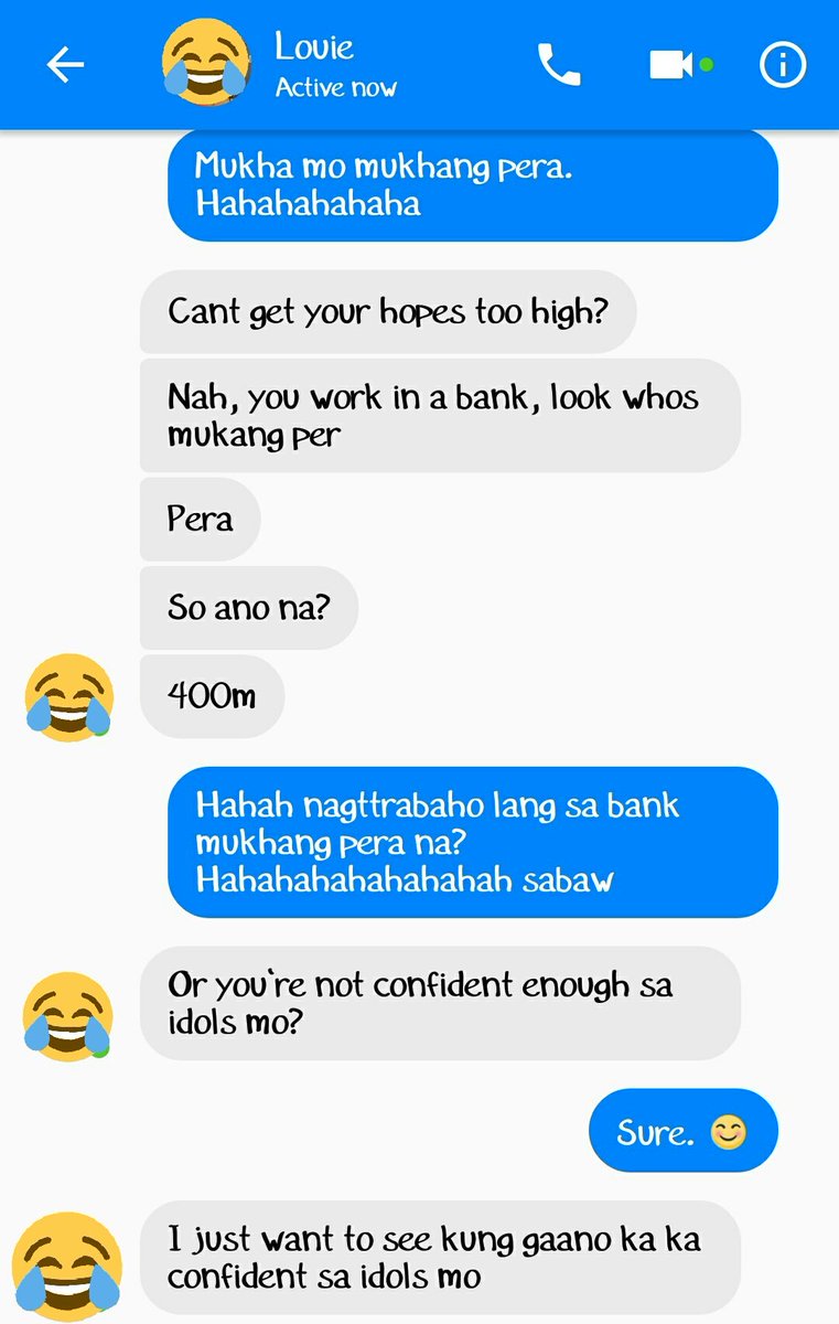beshykeyk's tweet photo. Days b4 d showing of THOU i was able 2 read a bashers comment on Moira's post abt KN so i PMed him. He den challenged me &amp; made a bet. If d gross reaches 400k, he'll give me 50k. I said OK SURE.

I hope he doesn't go private after d art card is released. 😂  mannngil ako kuya! 😂 https://t.co/MWGLZwBUbd