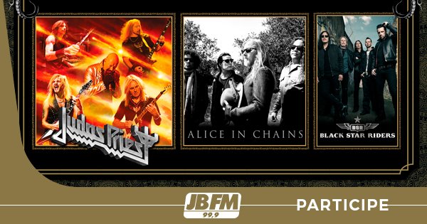 radiojbfm's tweet image. o melhor do rock sobe ao KM de Vantagens Hall, dia 11 de novembro, com shows das bandas Black Star Riders, Alice In Chains e Judas Priest. Participe da promoção em nosso site, boa sorte &amp;gt; bit.ly/2KNbur4

#JBFM #SolidRock