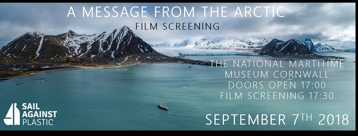Sail4Seas's tweet photo. We can't wait! This time tomorrow the team will reunite in Falmouth's Maritime Museum to screen our expedition documentary for the first time! We hope to see you there #amessagefromthearctic #SailAgainstPlastic2018 https://t.co/JBFLIOhnBJ