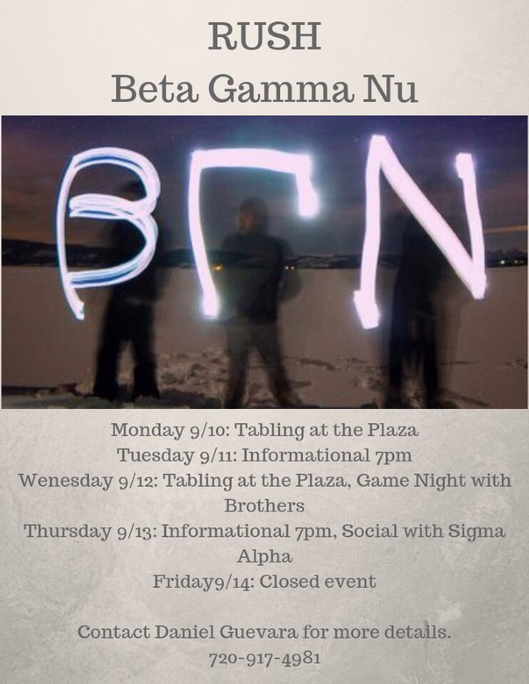 BGNZETA's tweet photo. Calling all RAMS! We have started recruiting! Come see us next week to learn about our family! Below is the list of events we are hosting. Feel free to text Daniel Guevara for more details! https://t.co/r5lu8QJhZw