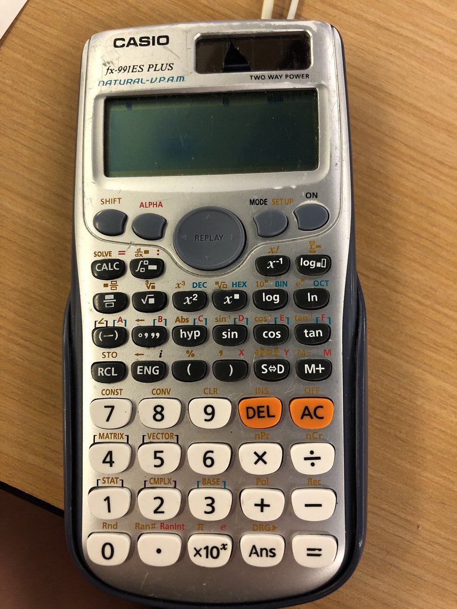 Sophi3M4ckenzi3's tweet photo. Everyone sat here with their fancy, expensive graphing calculators, I’m determined to make it through uni with my trusty smashed Casio 🤓 #simplydoesit https://t.co/9j6it36OCz
