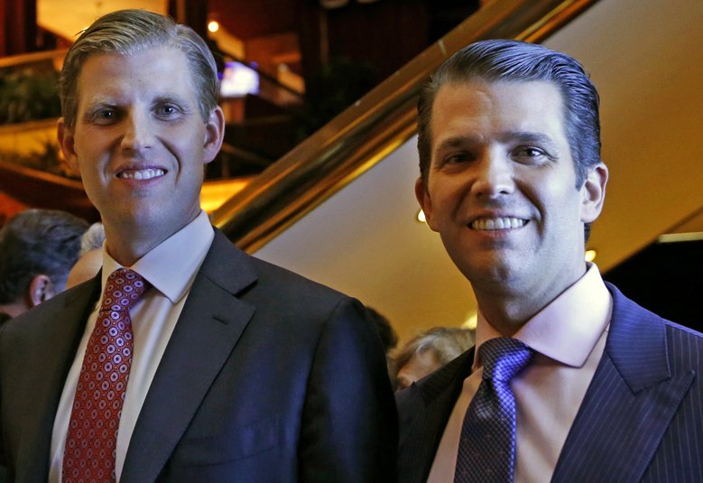 Don Jr. and Eric are your sons, George Bush Jr. and Jeb Bush