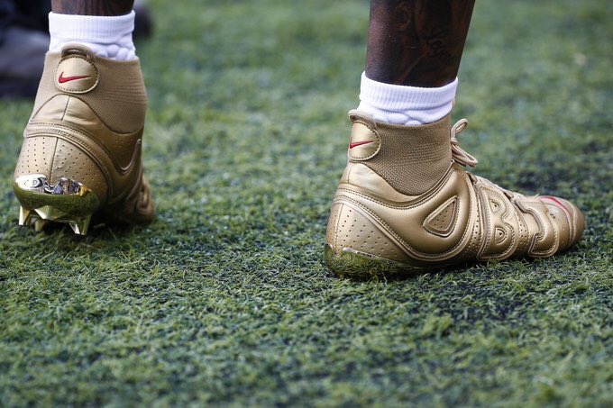 gold obj cleats