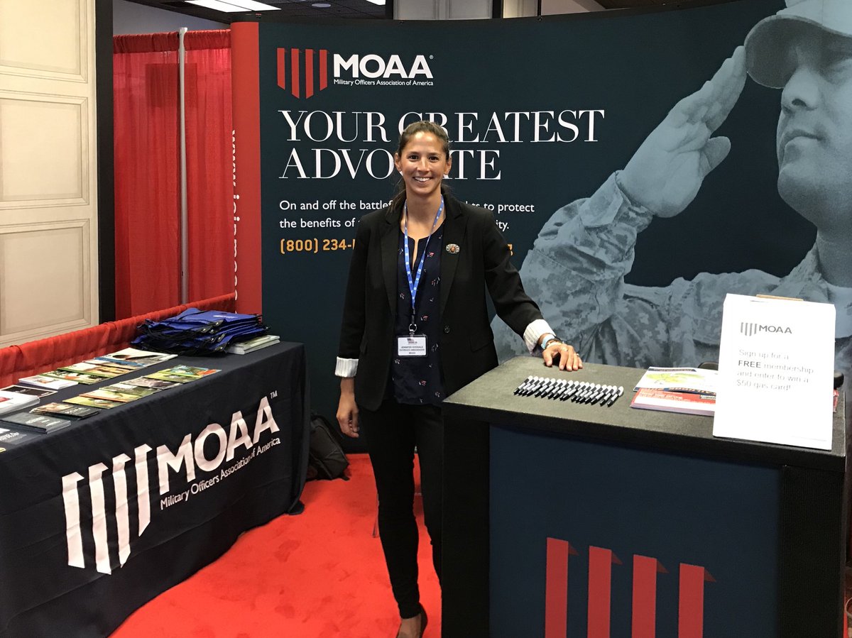 MOAA_MilLife's tweet photo. If you’re at #Tailhook2018, make sure to stop by the @MilitaryOfficer booth and chat with us! #getswag #USN #military #pilots #USMC #tailhook https://t.co/A0vC7OUDGa