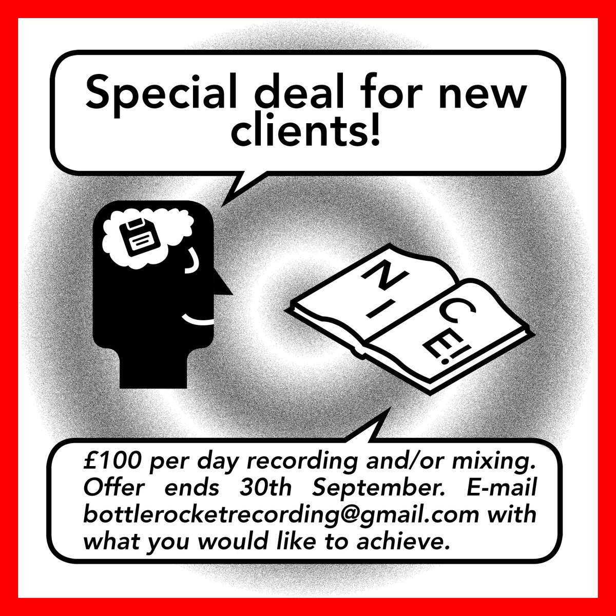 cod_'s tweet photo. HELLO, here is a scorching hot deal I am doing from now through the end of September. Get in touch if you'd like to record: bottlerocketrecording@gmail.com 🎚️🎛️🎙️⚡️🔊 https://t.co/3qU6jpMbpK