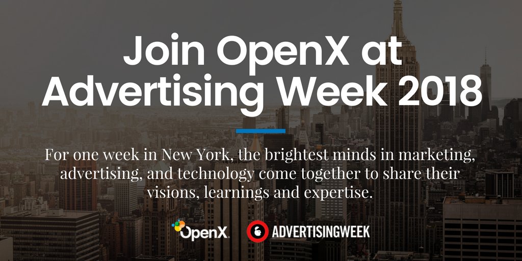 OpenX's tweet image. OpenX is taking #AWNewYork by storm next month with a packed agenda for the Trust Series! Follow this link to learn about each panel we’re hosting -> bit.ly/2MXilye