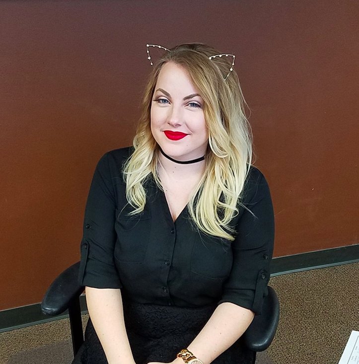 Aspenmark's tweet photo. We like to have fun around our place, this is a #ThrowbBackThursday shout out to Paige and her Halloween spirit. It's September- we know, but this deserves another shout-out! #TBT #AspenmarkRoofing #DallasRoofingContractor https://t.co/igXjNFxXgi