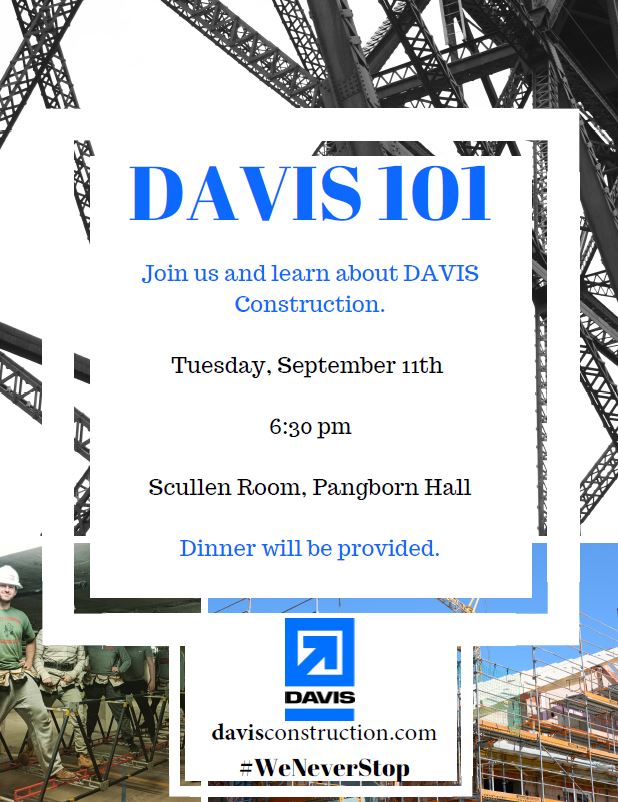 CUA_engineering's tweet photo. Don't miss it!! Tuesday September 11th at 6:30 pm in the Scullen Room at Pangborn to learn all about Davis Construction @DAVISbuilds #Engineering #CatholicU #CatholicUEngineering #CivilEngineering @CUASuccess  #WashingtonDC https://t.co/y7yYleLWu8